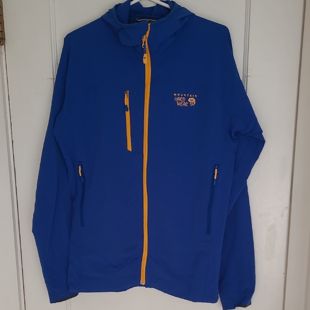 Mountain Hardwear Royal Blue Jacket with Gold Zippers